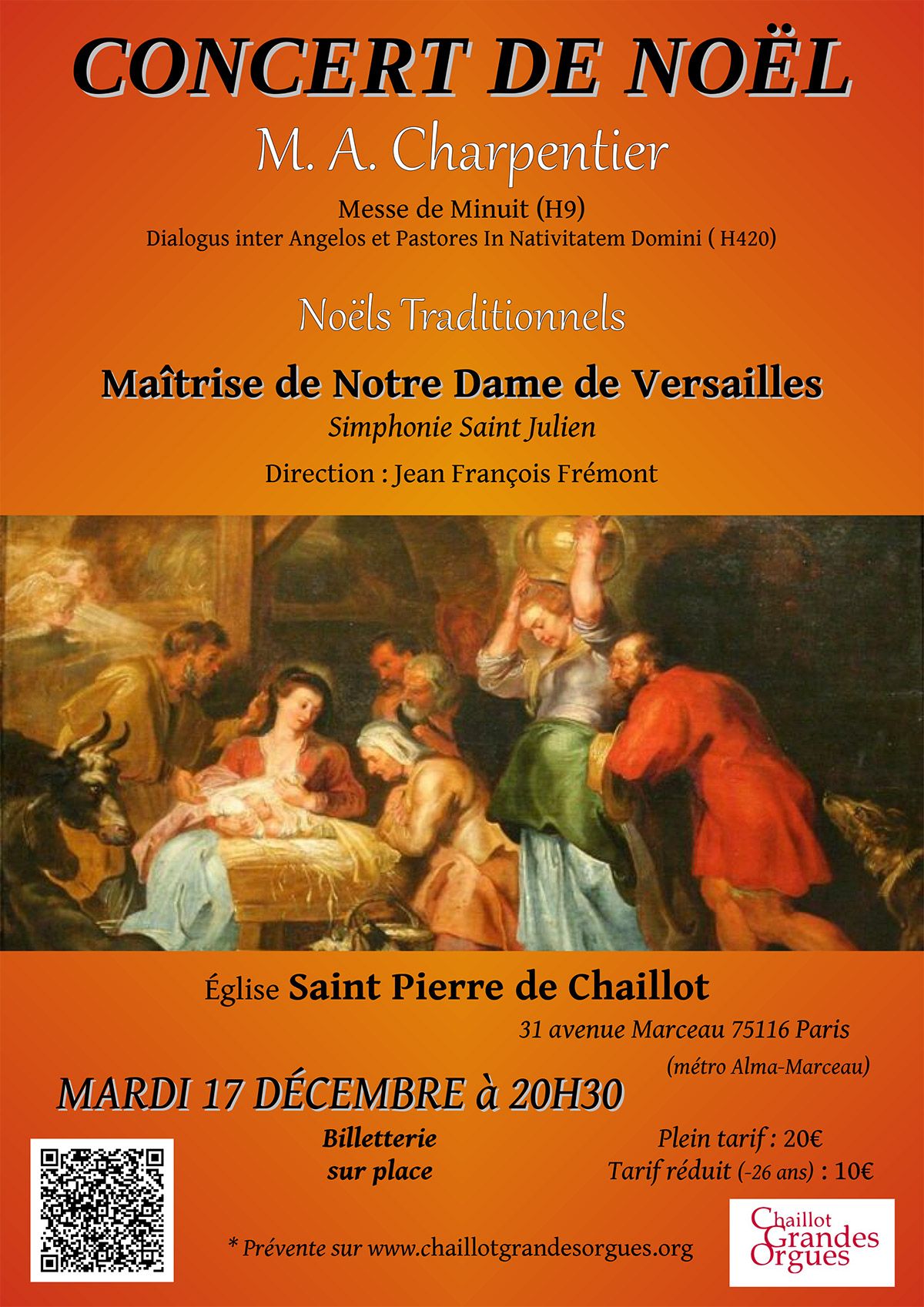 Concert de Noël avec la Maitrise de Notre-Dame de Versailles